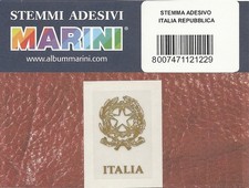 MARINI STEMMA ADESIVO COLOR ORO ITALIA REPUBBLICA NUOVO MF7300