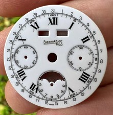 Eberhard Chrono - calendario moon phase vintage dial 29,5mm per Cal. Valjoux 88