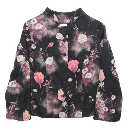 Giacca donna nera rosa con - giacca,