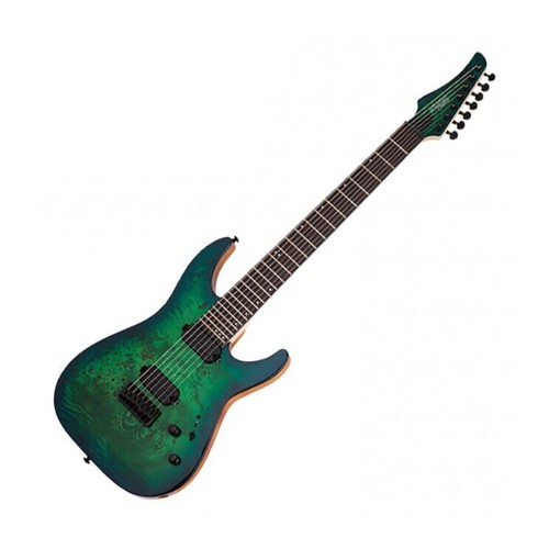 Schecter pro aqua burst 7 - c-7,