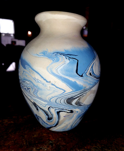 Vaso nemadji blue swirl - nemadji,