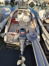 Barca Open Rio 600 Fish con motore 90 CV fuoribordo, ottime condizioni 