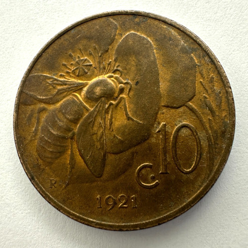 Moneta centesimi 1921 r - moneta,