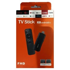 TV STICK ANDROID TV 8GB RAM 128GB WiFi MINI BOX   CON TELECOMANDO HDMI ULTRA HD