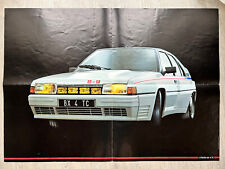 Citroen BX 4TC Poster Brochure 1986 Gruppo B Rally Manifesto 16V Catalogo