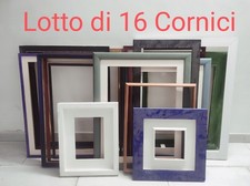 Lotto di 16 cornici in legno