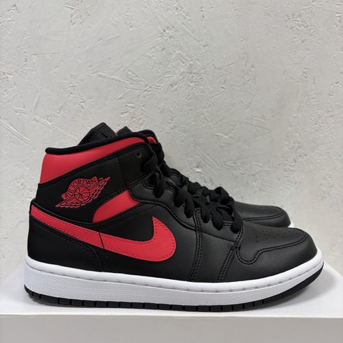 Jordan mid nero sirena - nero, rosso