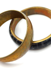 BRACCIALI ETNICI - COPPIA OTTONE