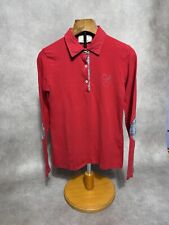 Studio Vogue Jeans Polo Donna Rossa - Size M - Vintage