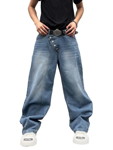 Jeans uomo larghi gamba - , larga