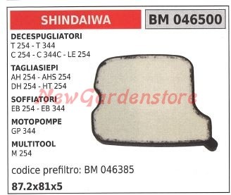 Fiiltro aria shindaiwa per - fiiltro,