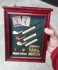 golf club portachiavi da muro legno vintage mazza pallina da golf, antiquariato