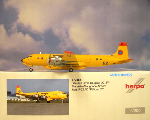 Herpa wings 200 douglas 6 - herpa, dc-6