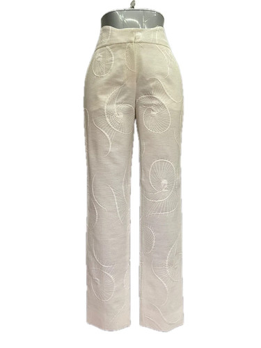 Pantalone agnona bianco - pantalone,