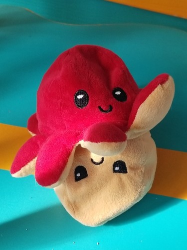 Peluche polpo reversibile