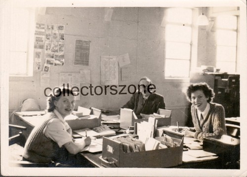 1950 factory office workers - factory,