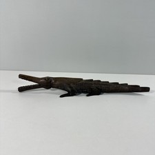 Vintage Dark Wood Crocodile
