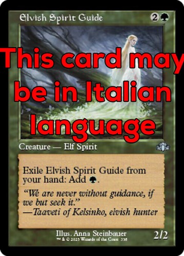 Mtg elvish spirit - spirit, 338