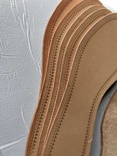 5 Paia Suola in Cuoio naturale scarpe donna - N. 34