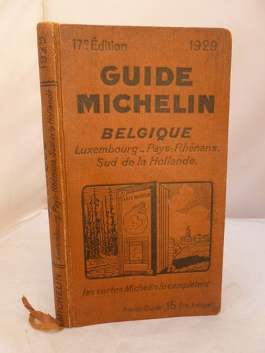Guide michelin belgique 1929 - michelin,