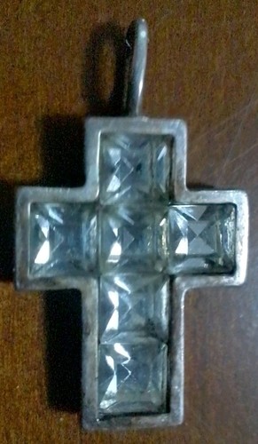 Mini crocifisso argento con - mini,