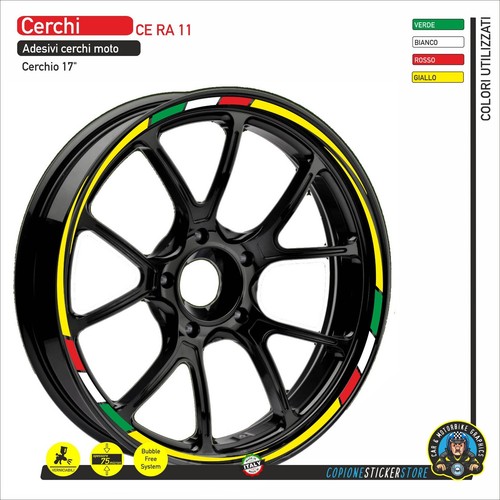 Strisce adesivi cerchi - moto, 17