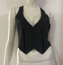 ANNARITA N Maglia gilet grigio