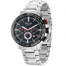 SECTOR 850 OROLOGIO UOMO R3273975002 ACCIAIO DATA 45mm LIST. 199€ SOTTOCOSTO