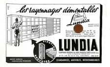 AUBIGNY-SUR-NERE (18) RAYONNAGES LUNDIA / PUBLICITE ADVERTISING 1950