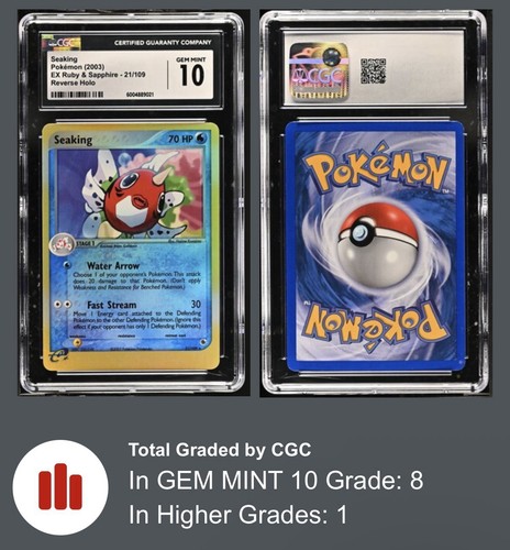 Cgc 2003 pokemon rubino - cgc, e