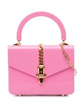 borsa gucci sylvie plexi rosa