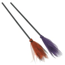  2 Pcs Costume Da Stregatto Befana Manici Di Scopa Delle Streghe Della Halloween