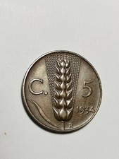  5 CENTESIMI 1934- SPIGA -