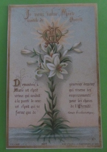 Canivet santino holy card - canivet,