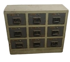 Cassettiera Ferro INDUSTRIALE Antica Vintage anni 50