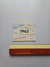 Piaggio Vespa calendario 1963 depliant originale italiano