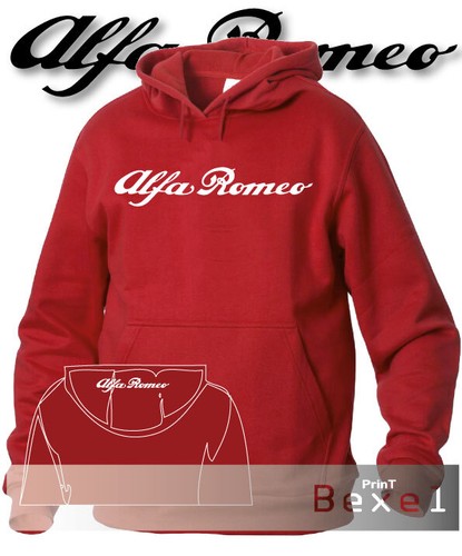 Felpa hoodie printed alfa - hoodie,