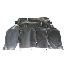 Fodere sedili in scay nero ASI per sedute auto Fiat 500 F d'epoca dopo 1968