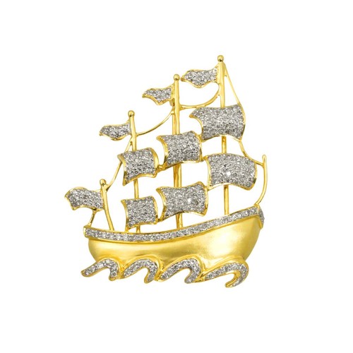 Spilla diamante ct oro - 1,45,