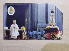 SCHEDA TELEFONICA RARA PAPA WOJTYLA CENTENARIO LAURETANO GIOVANNI PAOLO II