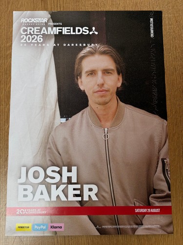 Josh baker creamfields sat - josh, 29