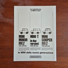 1969 Mini Cooper - Original AD Advertising Pubblicità Vintage