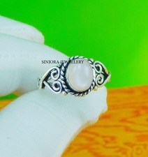 Anello regalo fatto a mano in argento sterling 925 con pietra preziosa...