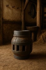 Antico Enorme Mozzo 11 Kg  Da Carro Fine ‘800 Arredo Country Chic