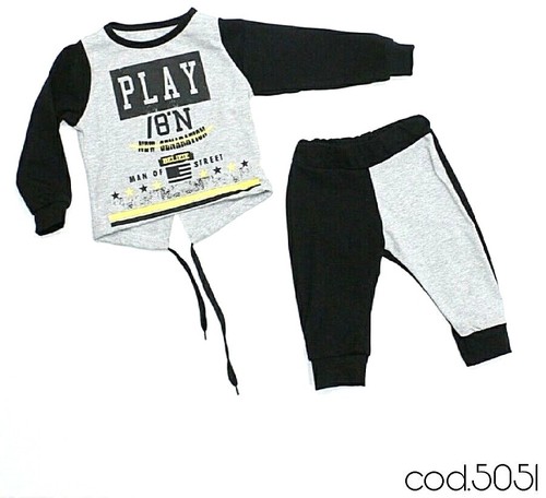 Completo bimbo cotone - completo, nero