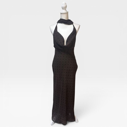 Maxi abito zara marrone - abito,