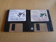 lot 2 disquettes TECHNOTEST Microsoft pc Windows 3.1 Apple Macintosh 3,5 3"1/2