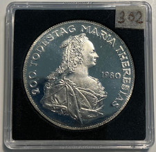 500 Sch 1980 Austria Arg 0,640 peso 24-200 ann.rio morte Maria Theresia KM#2949