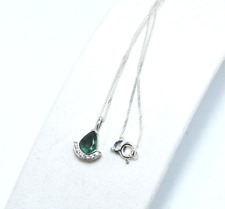 MERAVIGLIOSO CIONDOLO IN ARGENTO 925 CON  SMERALDO NATURALE