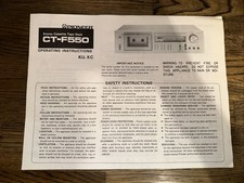 Pioneer CT-F550 proprietario